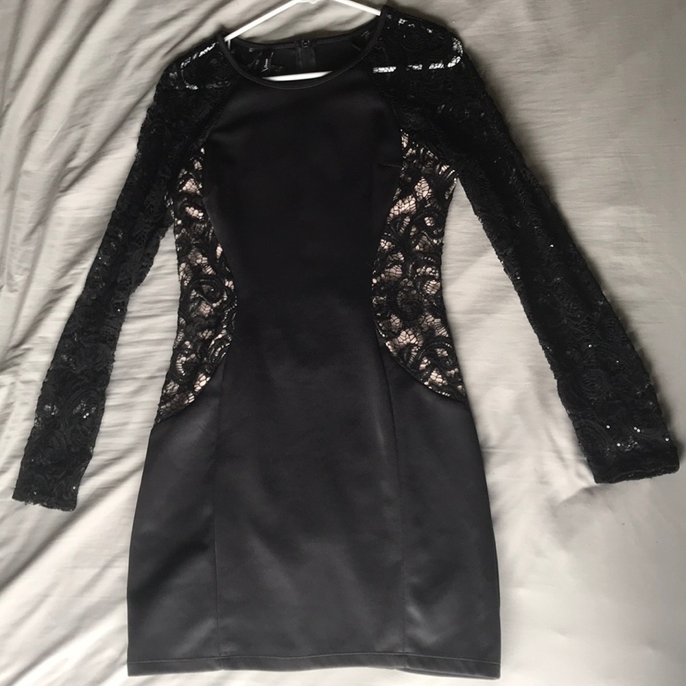 Black long sleeve dress